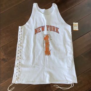 New York Knick’s Lace Up Tank #1 NWT
